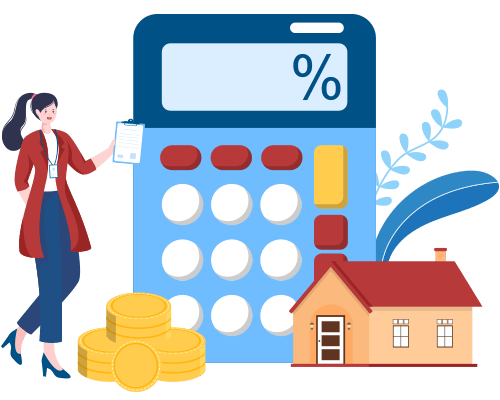 Loan officer explaining about zero down program to buy home